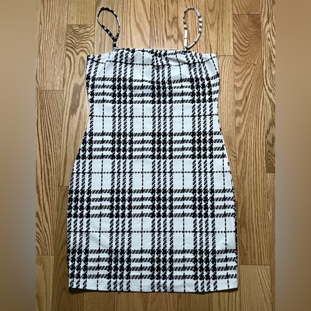 Houndstooth cami dress